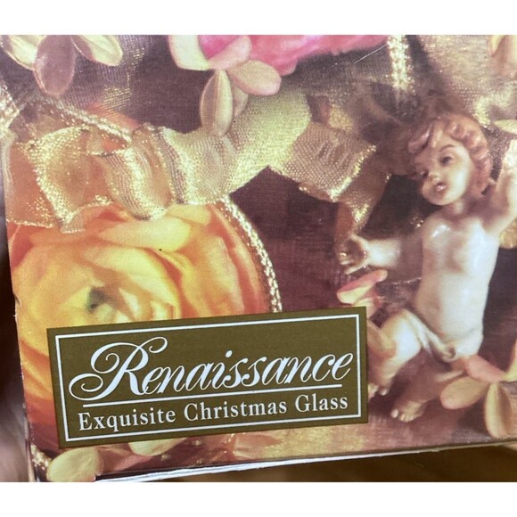 Krebs Renaissance Designer Glass Bulb Ornaments Candy Apple Red 18 Boxed Bulbs - Picture 4 of 9